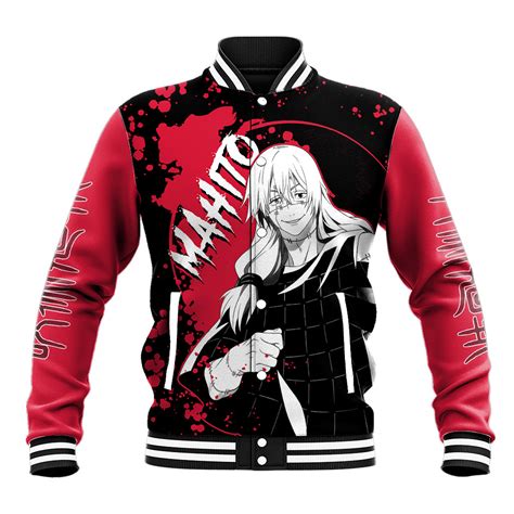 Mahito Jujutsu Kaisen Anime Varsity Jacket Manga Style Art