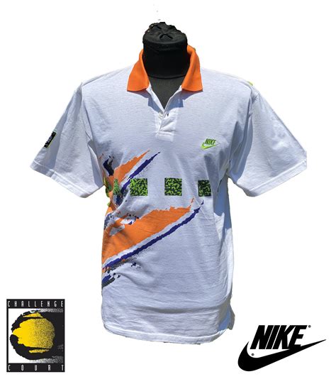 Vintage 90s Nike Challenge Court Shirt Andre Agassi Oversize Size M Grailed