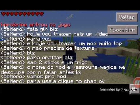 Mod Vassoura M Gica Minecraft Pe Youtube