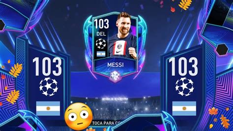 🔥lionel Messi Grl 103 De Champions Gratis Fifa Mobile 22 Youtube