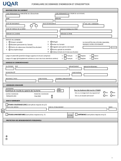 Fillable Online AVIS IMPORTANT Uqar Ca Fax Email Print PdfFiller