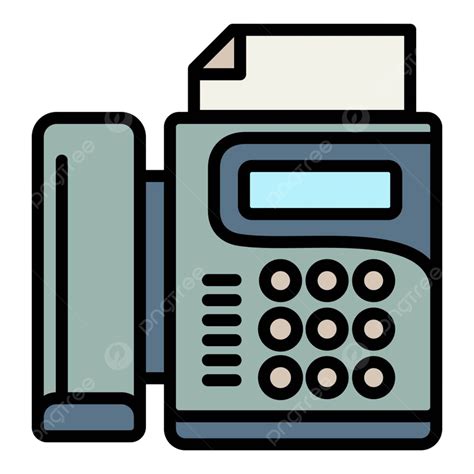 Fax Icon Clipart Vector Office Fax Icon Outline Vector Icon Image