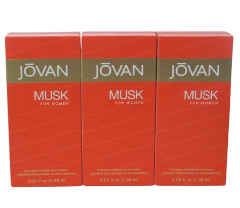 Lot Of 3 Pc Jovan Musk By Coty Women 325 Oz 96 Ml Cologne Concentrate Spray New Ebay