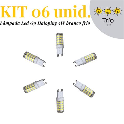 Kit L Mpadas Led Halopim G Bivolt Luz Branco Frio W V V