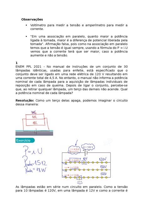 Exercícios de eletrodinâmica Exercícios Física para Ensino Médio