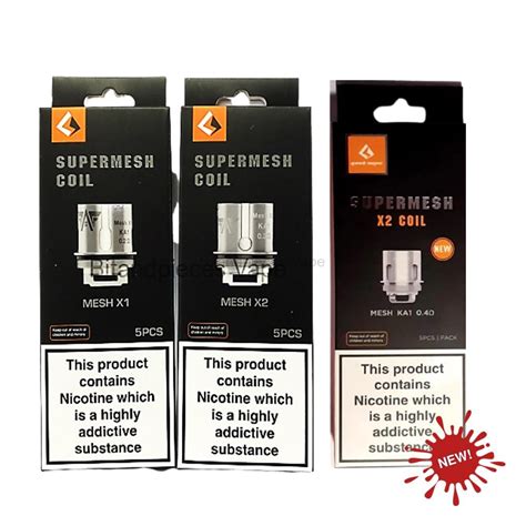 Geekvape Aegis Supermesh X1 X2 Coils Atomizers Next Day Delivery