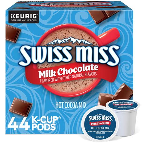Swiss Miss Milk Chocolate Hot Cocoa Single Serve Keurig K Cup Pods
