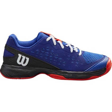 Zapatillas Wilson Rush Pro L azul negro naranja niños Deportes Moya