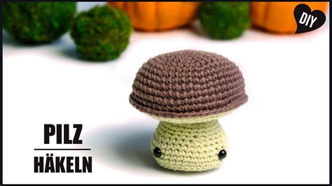 Pilz häkeln Herbst Amigurumi Häkelanleitung DIY by Pfirsichteufel