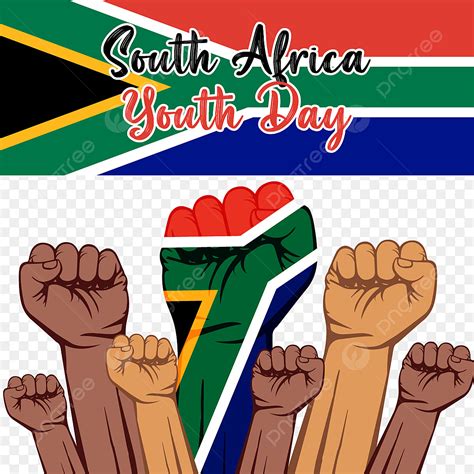 South African Flag Vector Art PNG, Youth Day South African Flag Vector ...