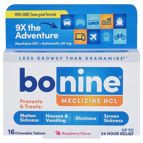 Bonine Motion Sickness Chewable Tablets - Shop Digestion & Nausea at H-E-B