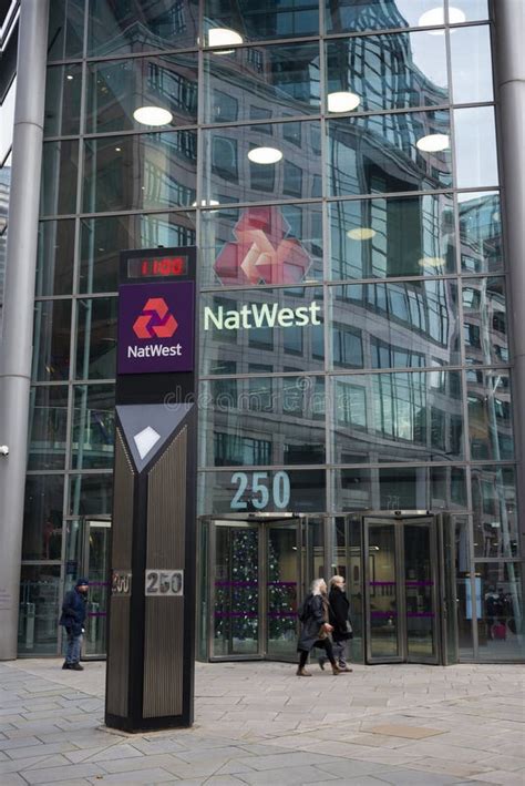 Natwest Bank Bishopsgate London Editorial Photo Image Of