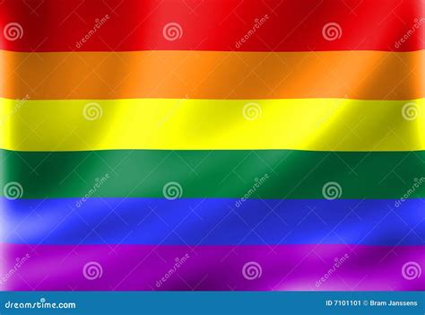 Gay Pride Flag Stock Illustration Illustration Of Wrinkle 7101101
