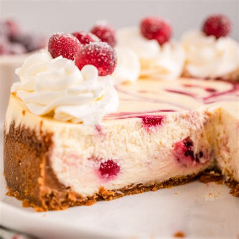 White Chocolate Cranberry Cheesecake Confessions Of A Baking Queen