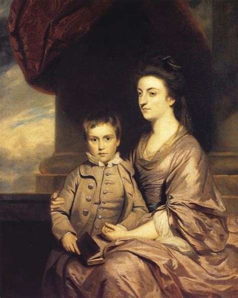 1764 1767 Elizabeth Countess Of Pembroke And Her Son By Sir Joshua