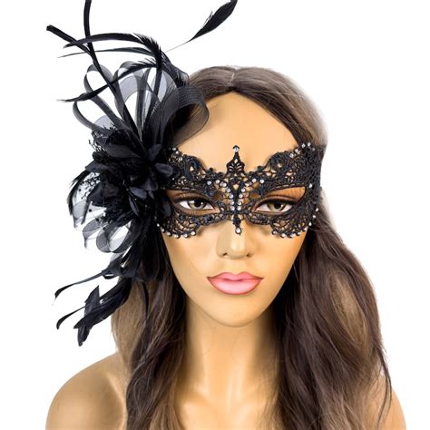 Black Lace Masquerade Mask Sexy Lace Mask For Masquerade Ball Etsy