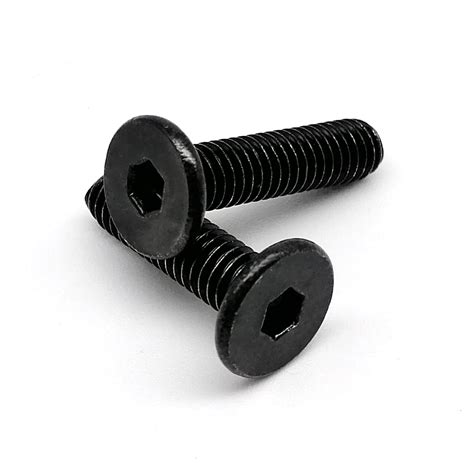 M M Black Stainless Steel Hex Socket Ultra Thin Flat Wafer Head Screw