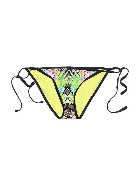 The Bikini Lab Graphic Yellow Swimsuit Bottoms Size L Off Thredup