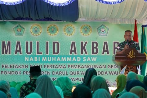 Peletakan Batu Pertama Pembangunan Pondok Pesantren Darul Quran Wadda