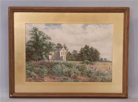 Arthur Wilde Parsons View Of A Country Manor And It S Grounds 1892