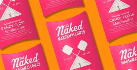 The Naked Marshmallow Co Branding And Packaging Design By Design Happy