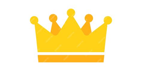 Premium Vector Crown Icon Vector King Crown Gold Icon On White