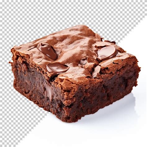 Premium Psd Brownie Isolated On White Background