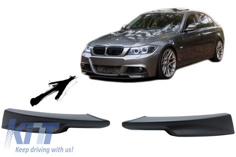 Front Bumper Splitters Spoiler Suitable For Bmw 3 Series E90 E91 Lci 09 2008 2011 M Tech Look