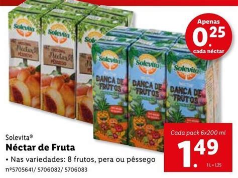 Promoção Néctar solevita em Lidl