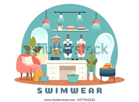 Swimwear Vector Illustration Featuring Variety Bikini Stock Vector Royalty Free 2477542233