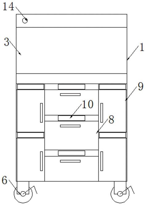 一种建筑用图纸收纳柜的制作方法