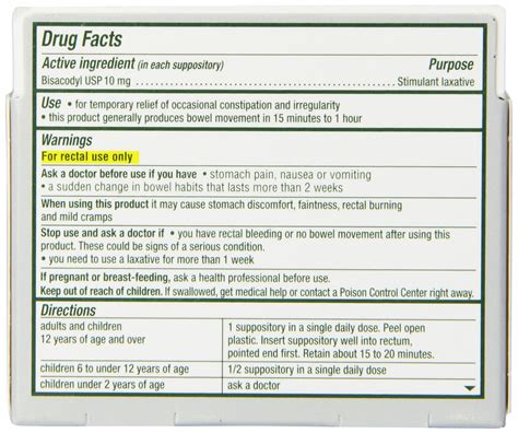 Dulcolax Medicated Laxative Suppositories, 16 Comfort-Shaped ...