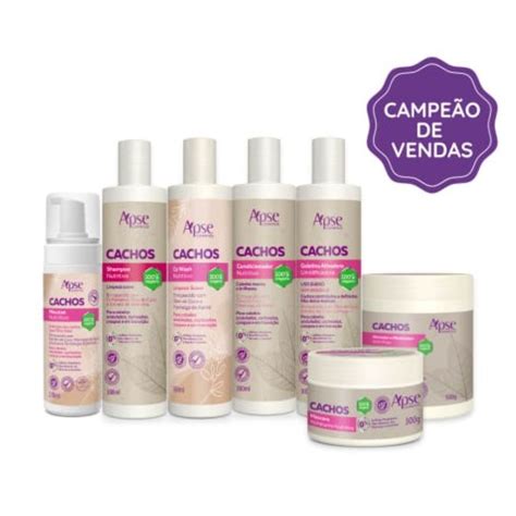 Kit Apse Tratamento Completo Cachos Mousse Itens Shopee Brasil