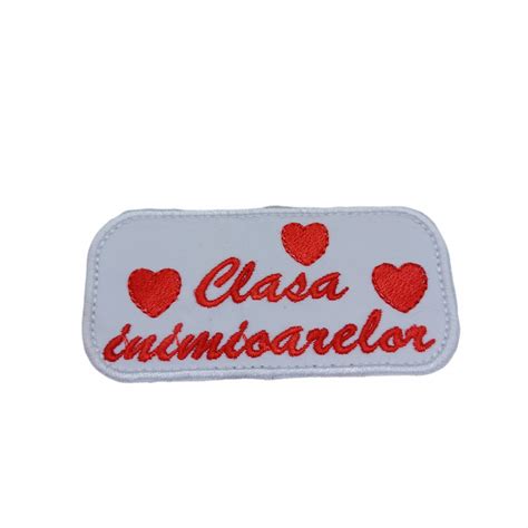 Petic textil / Patch brodat Clasa Strumfilor