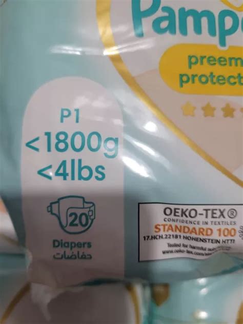 Pampers Preemie Premature Babysize P1 1800g 4lbs Nappies7xpacks Of 20