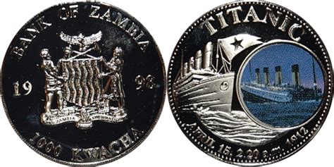 Kwacha Titanic St Obverse Zambia Numista