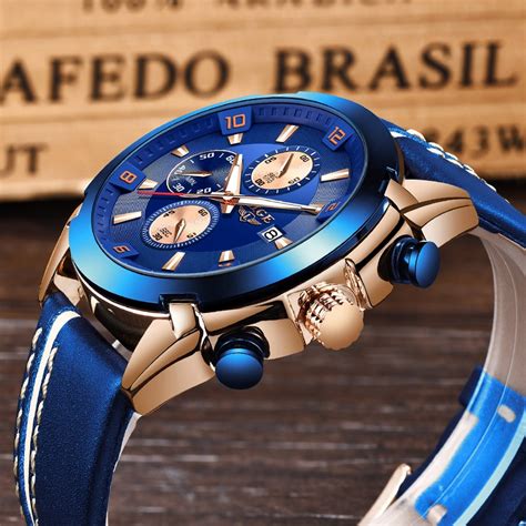 Top Relogio Masculino New Lige Sport Chronograph Mens Watches Top