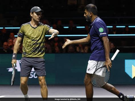 Rohan Bopanna Matthew Ebden Pair Storms Into Paris Masters Final