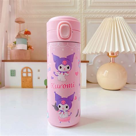 Thermos Sanrio Kuromi Melody Cinnamoroll Taza Termo De Dibujos Animados