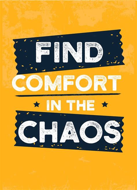 Find Comfort In The Chaos Beautiful Motivation Message A4 Poster