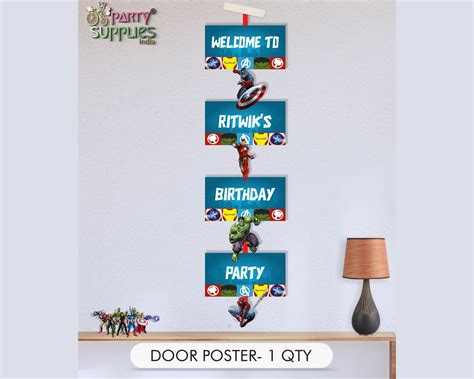 Avengers Theme Exclusive Kit | Personalized Birthday Decoration Kits ...