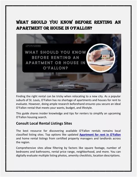 PPT What Should You Know Before Renting An Apartment Or House In O