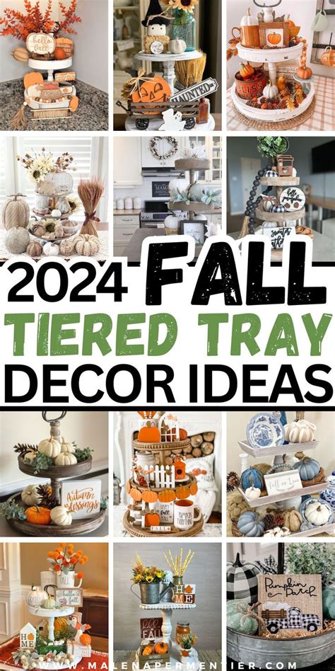 26 Charming Fall Tiered Tray Decor Ideas To Recreate Right Now In 2024