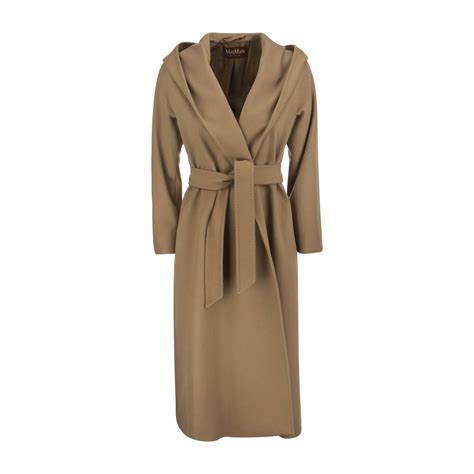 Max Mara Studio Cles Coat In Brown Modesens