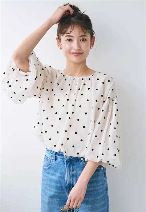 Buy Comcoca Dot Sheer Puff Sleeve Blouse Online Zalora Philippines