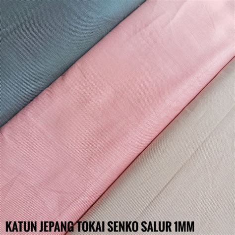 Jual Kain Meteran Katun Jepang Tokai Senko Salur Mm M Shopee