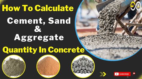 How To Calculate Cement Sand And Aggregate Quantity In Concrete In