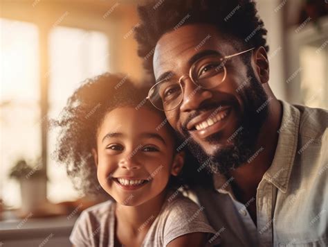 Premium Ai Image Happy Fathers Day African American Father And