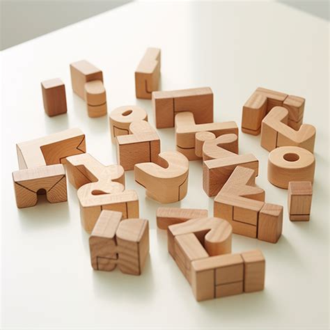 A Set Of Wood Blocks Made Into Alphabets Background High Resolution