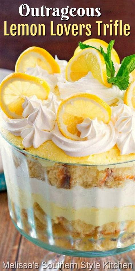 Outrageous Lemon Lovers Trifle Trifle Bowl Recipes Lemon Dessert Recipes Trifle Recipe